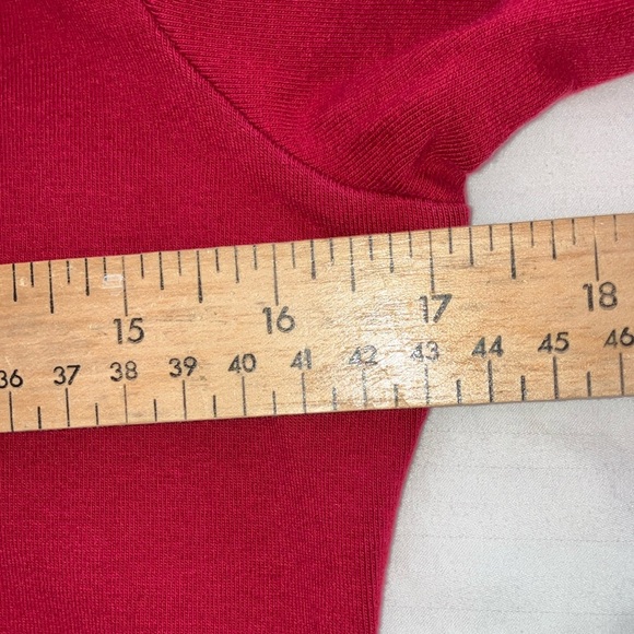 Cambridge Dry Goods Red Long Sleeve turtleneck Pima cotton - Picture 9 of 15